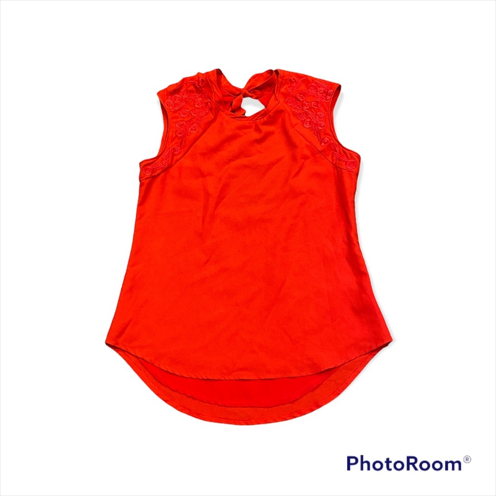 Joompy orange sleeveless top